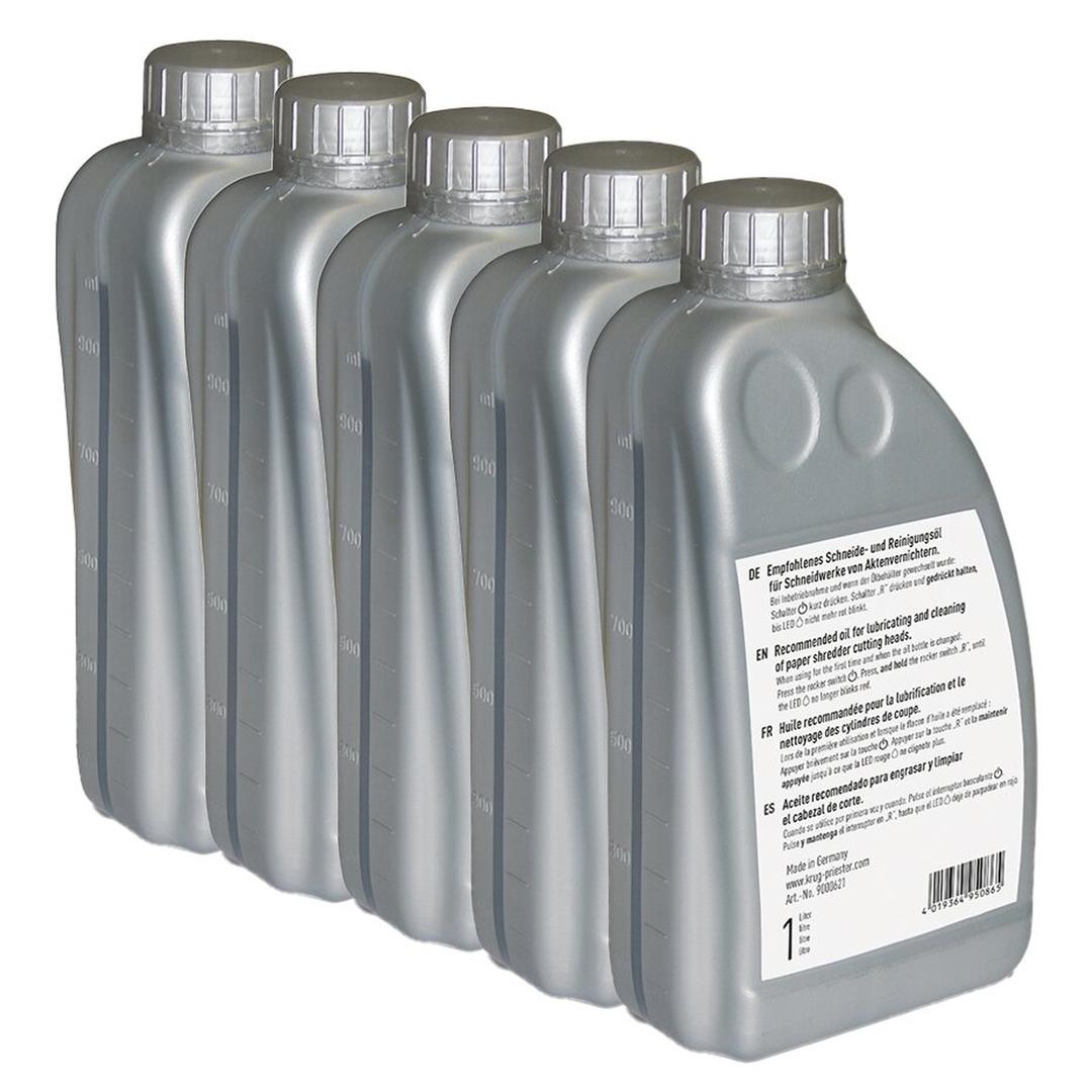 Lot de 5 bidons d'huile de lubrification 1 L IDEAL — Base