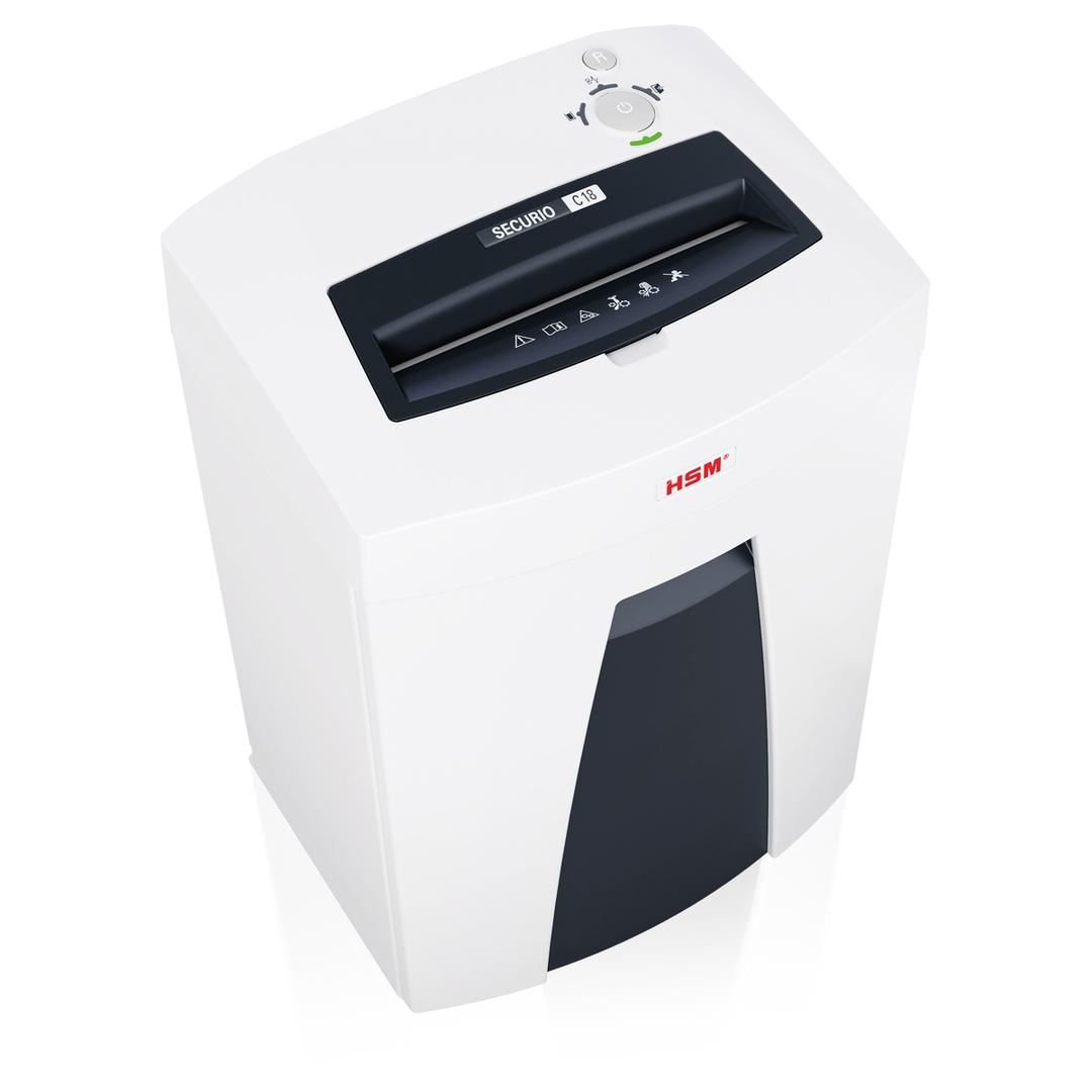 Destructeur de documents P2 Coupe droite C18 Securio 3,9 mm HSM — Vue de droite