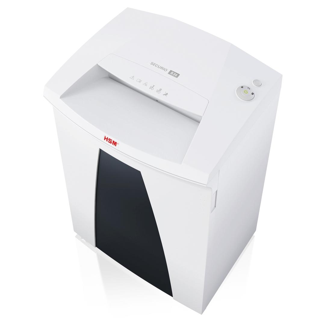 Destructeur de documents très secrets P7 Coupe micro-particules B34 Securio 1 x 5 mm HSM — Vue de dessus