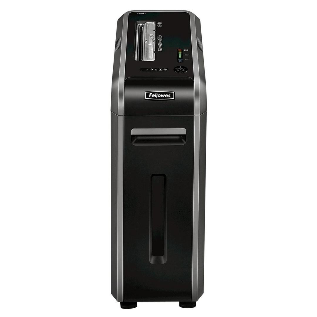Destructeur de documents confidentiels P4 Coupe croisée Powershred 125Ci 3,9 x 38 mm FELLOWES — Vue de face