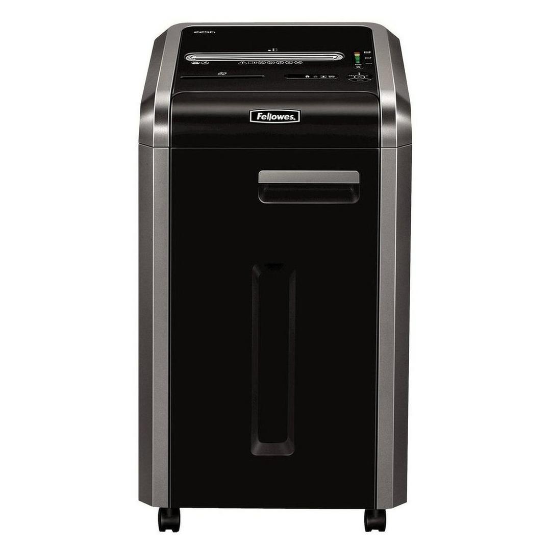 Destructeur de documents confidentiels P4 Coupe croisée Powershred 225Ci 3,9 x 38 mm FELLOWES — Vue de face