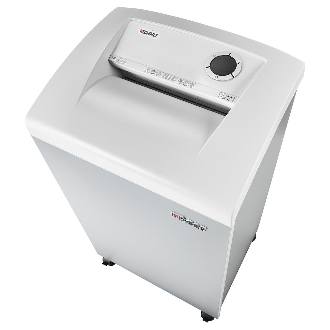 Destructeur de documents très secrets P7 Coupe micro-particules Professional 710 1 x 4,7 mm équipé d'un huileur automatique DAHLE — Vue de dessus