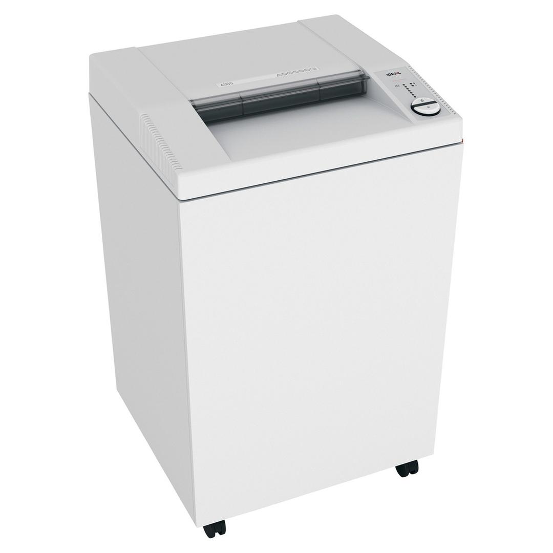 Destructeur de documents très confidentiels P5 Coupe croisée 4005 C/C 2 x 15 mm équipé d'un huileur automatique IDEAL — Vue de droite