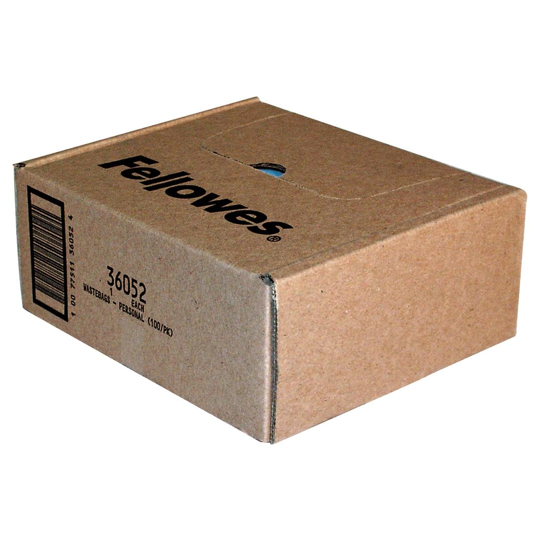 Lot de 100 sacs plastiques 23-28 L (n°36052) FELLOWES — Fermé