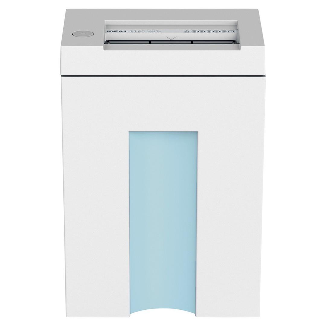 Destructeur de documents P2 Coupe droite 2265 C/F 4 mm IDEAL — Vue de face