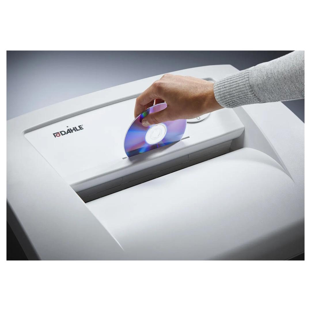 Destructeur de documents P2 Coupe droite Professional 206air 3,9 mm DAHLE — Insertion cd