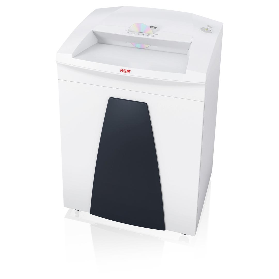 Destructeur de documents P2 Coupe droite B35 Securio 3,9 mm HSM — Insertion cd