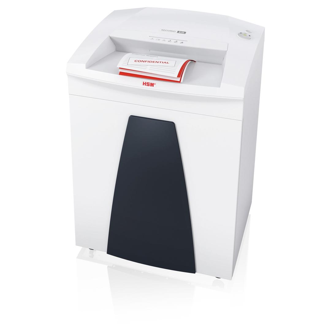 Destructeur de documents P2 Coupe droite B35 Securio 3,9 mm HSM — Insertion papier