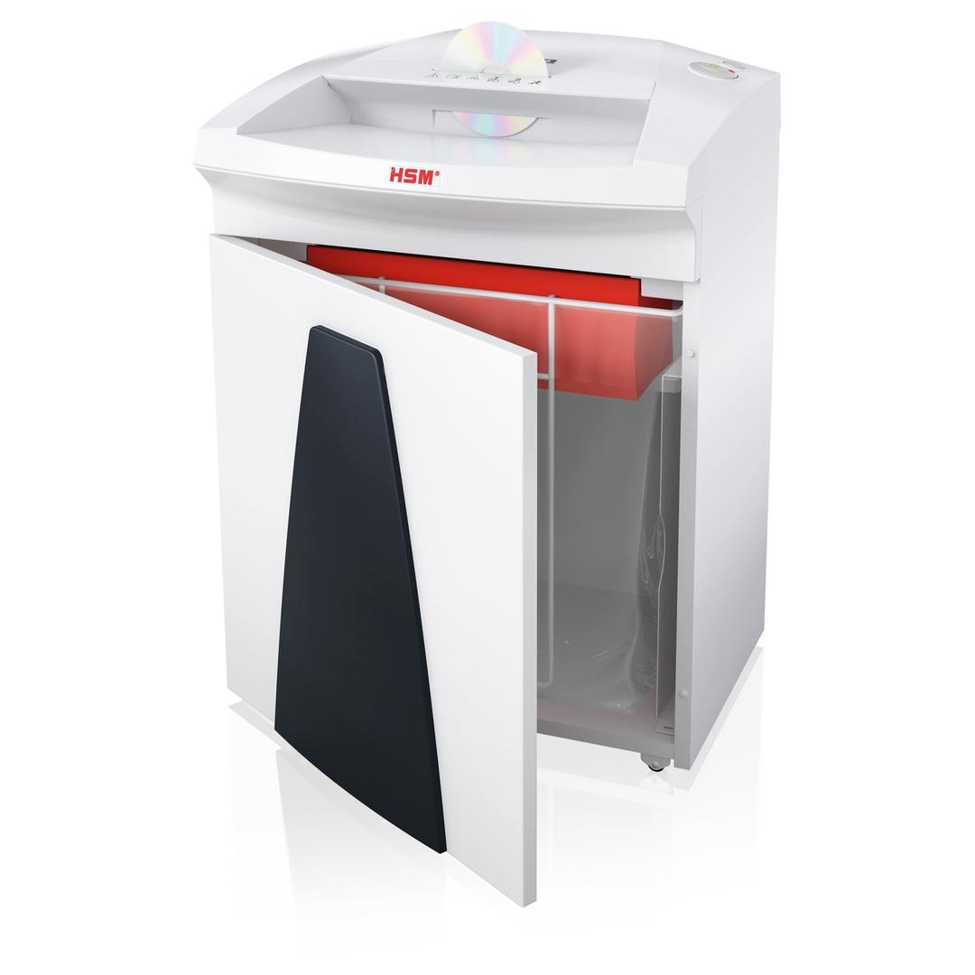Destructeur de documents P2 Coupe droite B26 Securio 3,9 mm HSM — Collecteur ouvert