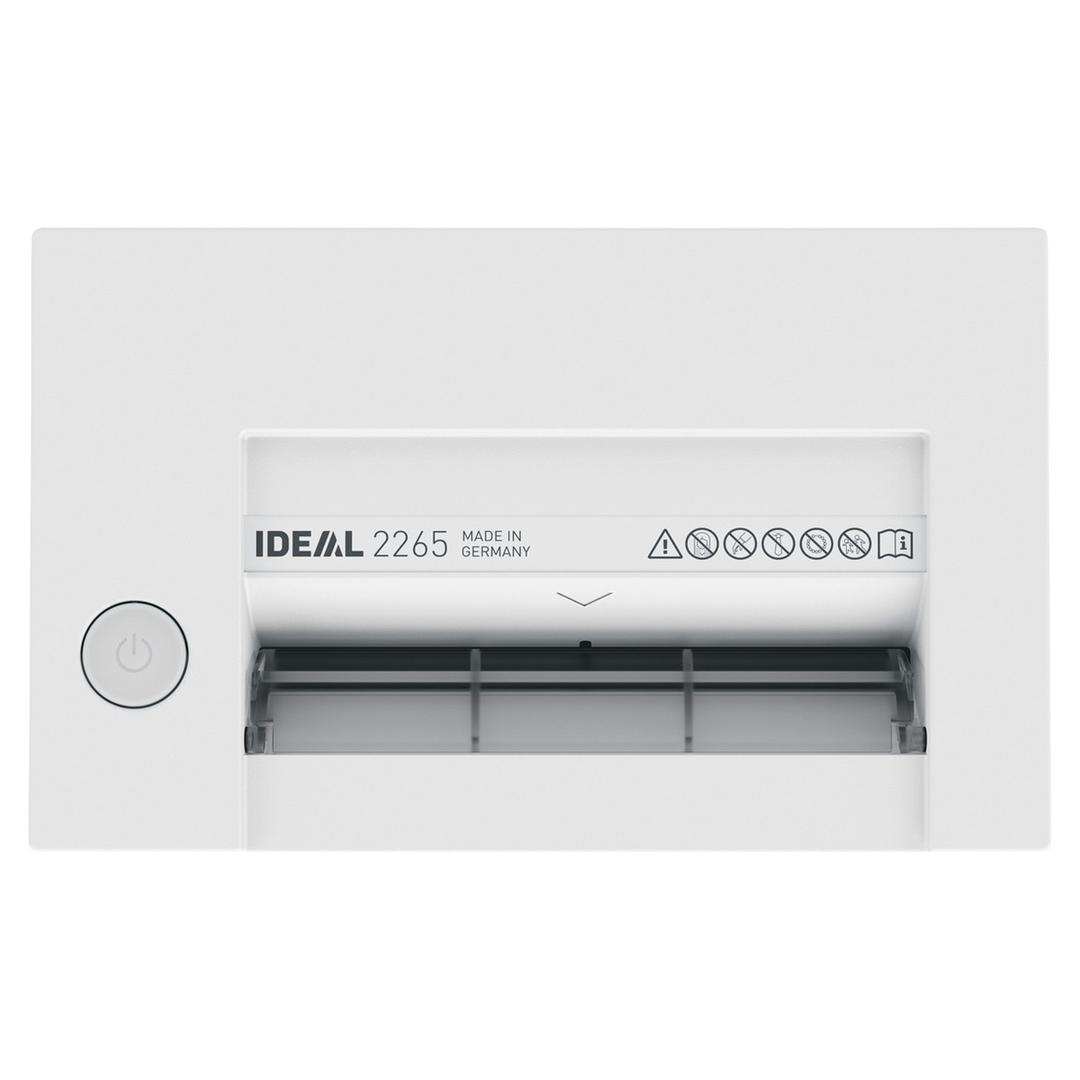 Destructeur de documents P3 Coupe croisée 2265 C/C 3 x 25 mm IDEAL — Vue de dessus