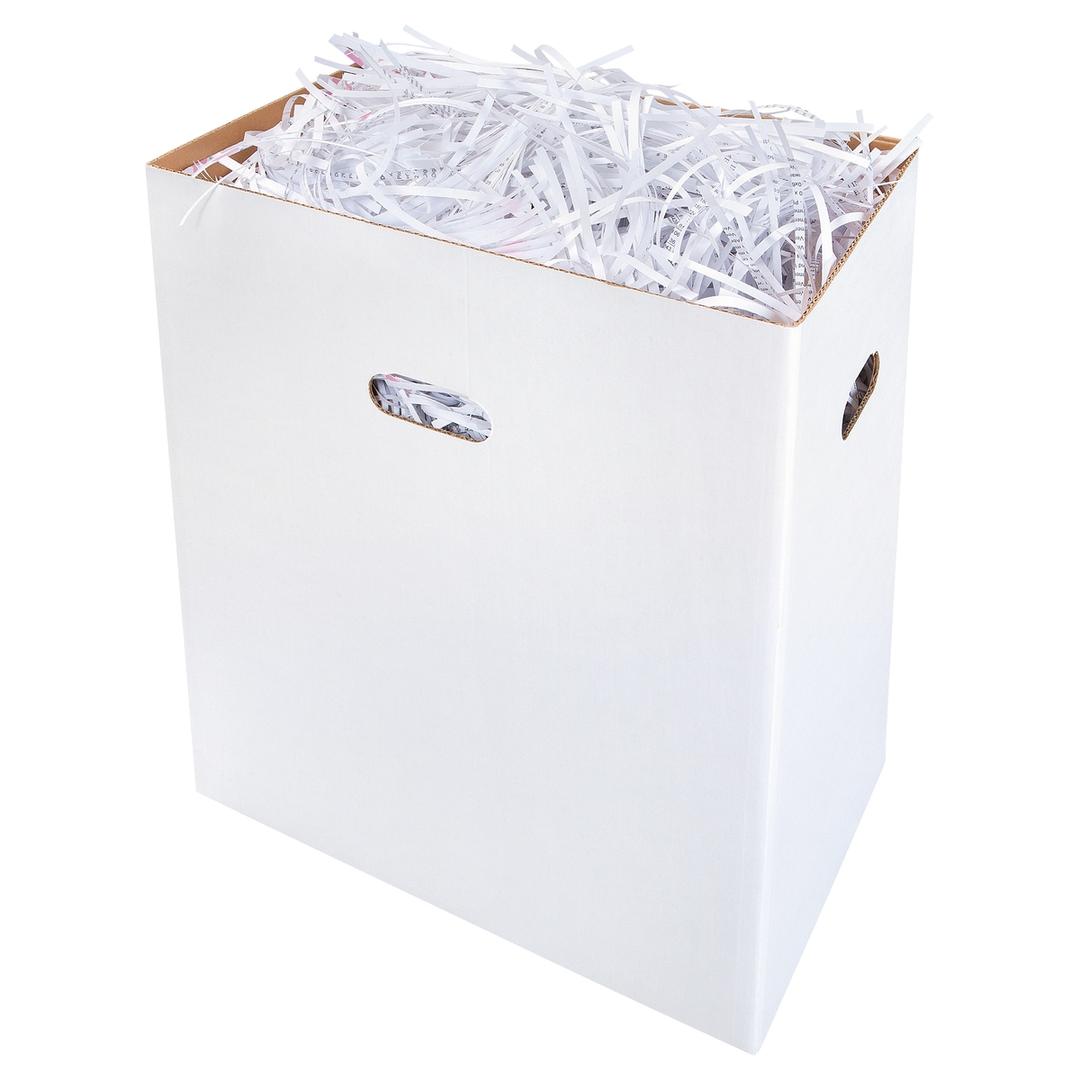 Carton collecteur réutilisable (n°1340995200) HSM — Carton collecteur plein
