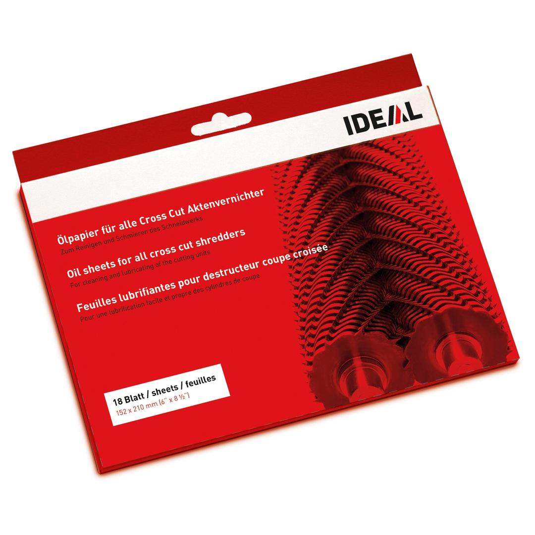 Lot de 18 feuilles de lubrification IDEAL — Base