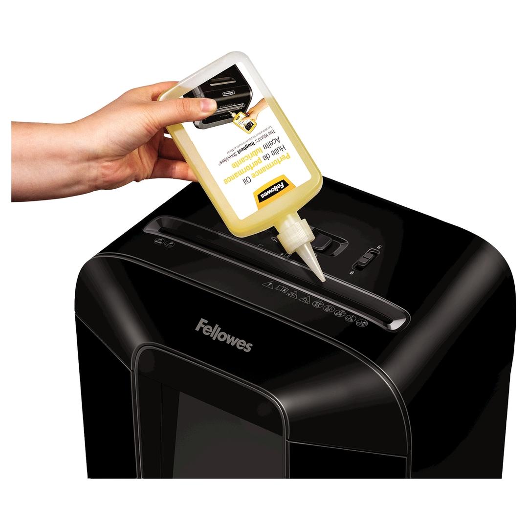 Bouteille d'huile de lubrification 355 ml FELLOWES — Application
