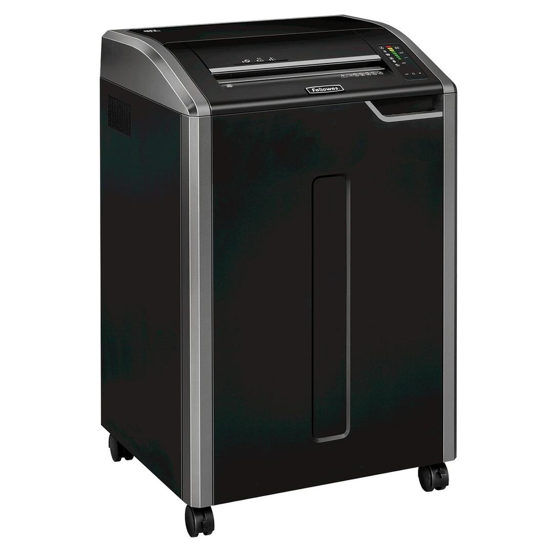 Destructeur de documents confidentiels P4 Coupe croisée Powershred 485Ci 4 x 30 mm avec huileur automatique FELLOWES — Vue de droite