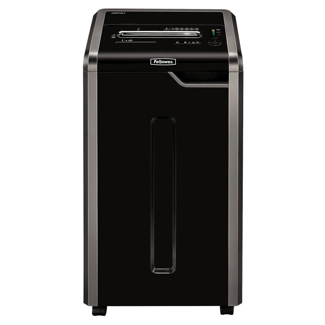 Destructeur de documents confidentiels P4 Coupe croisée Powershred 325Ci 4 x 38 mm FELLOWES — Vue de face