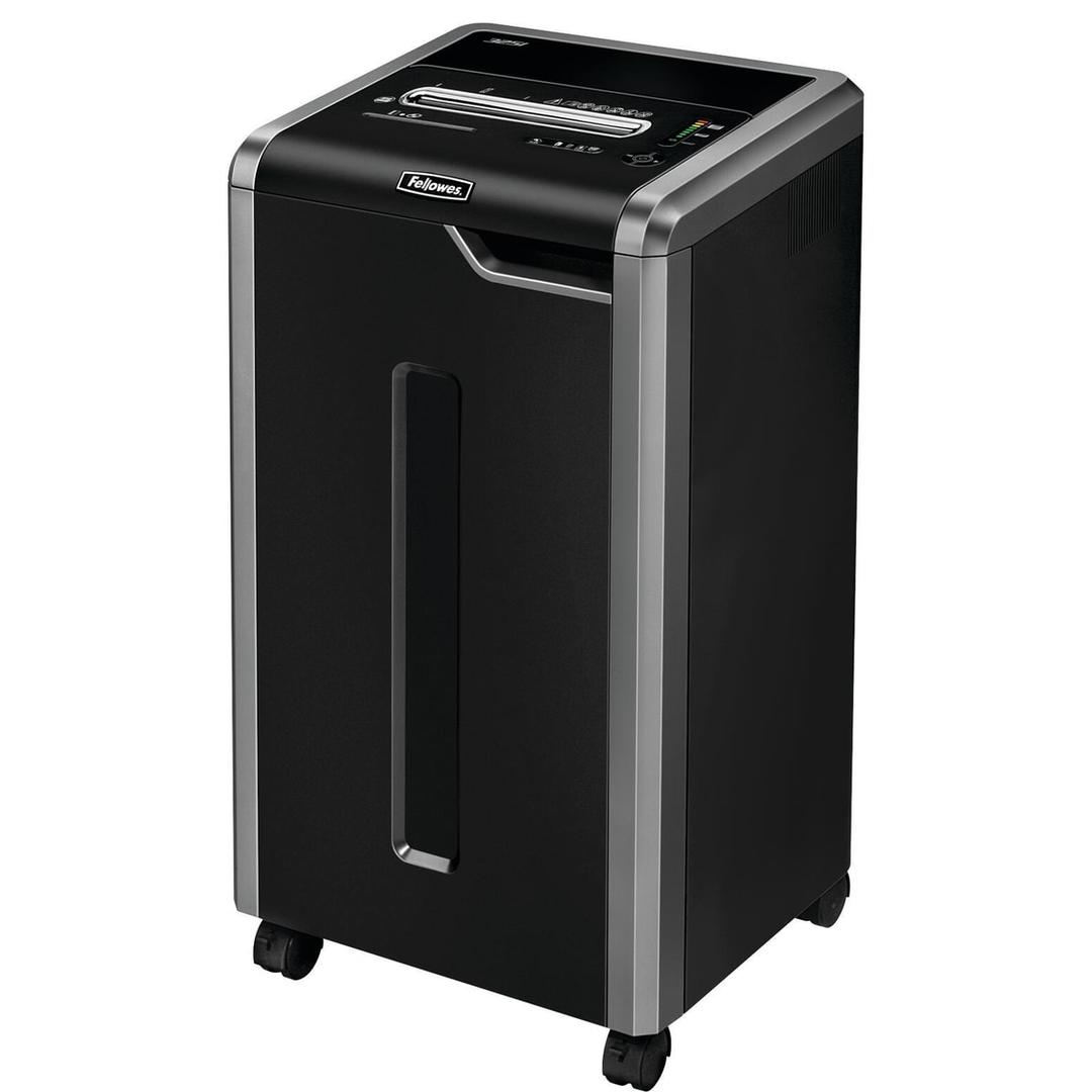 Destructeur de documents P2 Coupe droite Powershred 325i 5,8 mm FELLOWES - Destructeur de documents Fellowes Powershred 325i vu de trois quarts gauche
