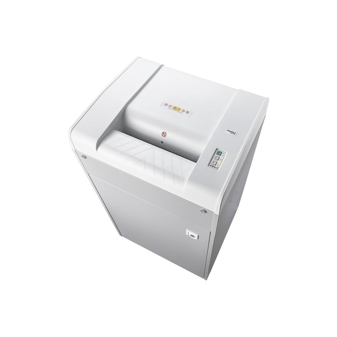 Destructeur de documents très secrets P7 Coupe micro-particules Professional 719 0,8 x 4,7 mm DAHLE - Vue de trois quarts du destructeur de documents DAHLE 719 Professional 0,8 x 4,7 mm, capot et panneau de commande