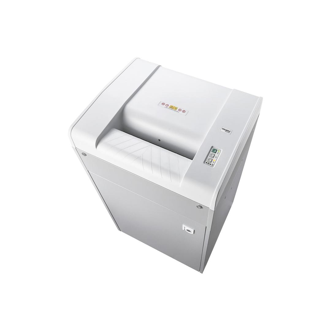 Destructeur de documents confidentiels P4 Coupe croisée Professional 419 3,9 x 40 mm DAHLE - Vue de trois quarts du destructeur de documents DAHLE 419 Professional 3,9 x 40 mm, capot et panneau de commande
