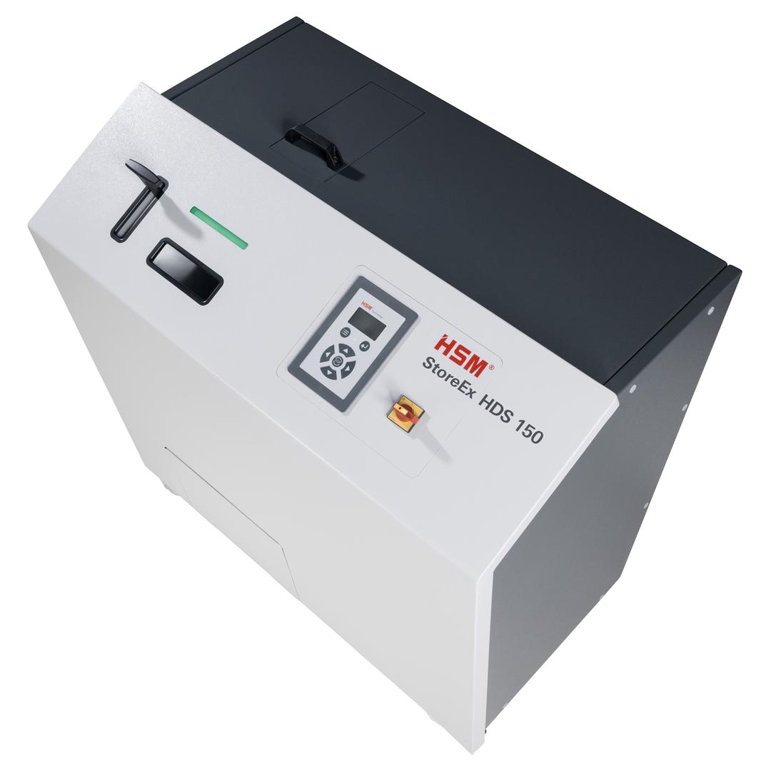 Destructeur de média HDS 150 StoreEx 40 mm HSM — Vue de dessus