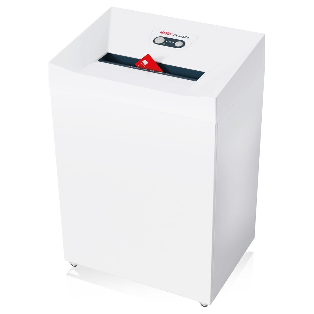 Destructeur de documents P2 Coupe droite 530 Pure 5,8 mm HSM — Insertion carte de crédit