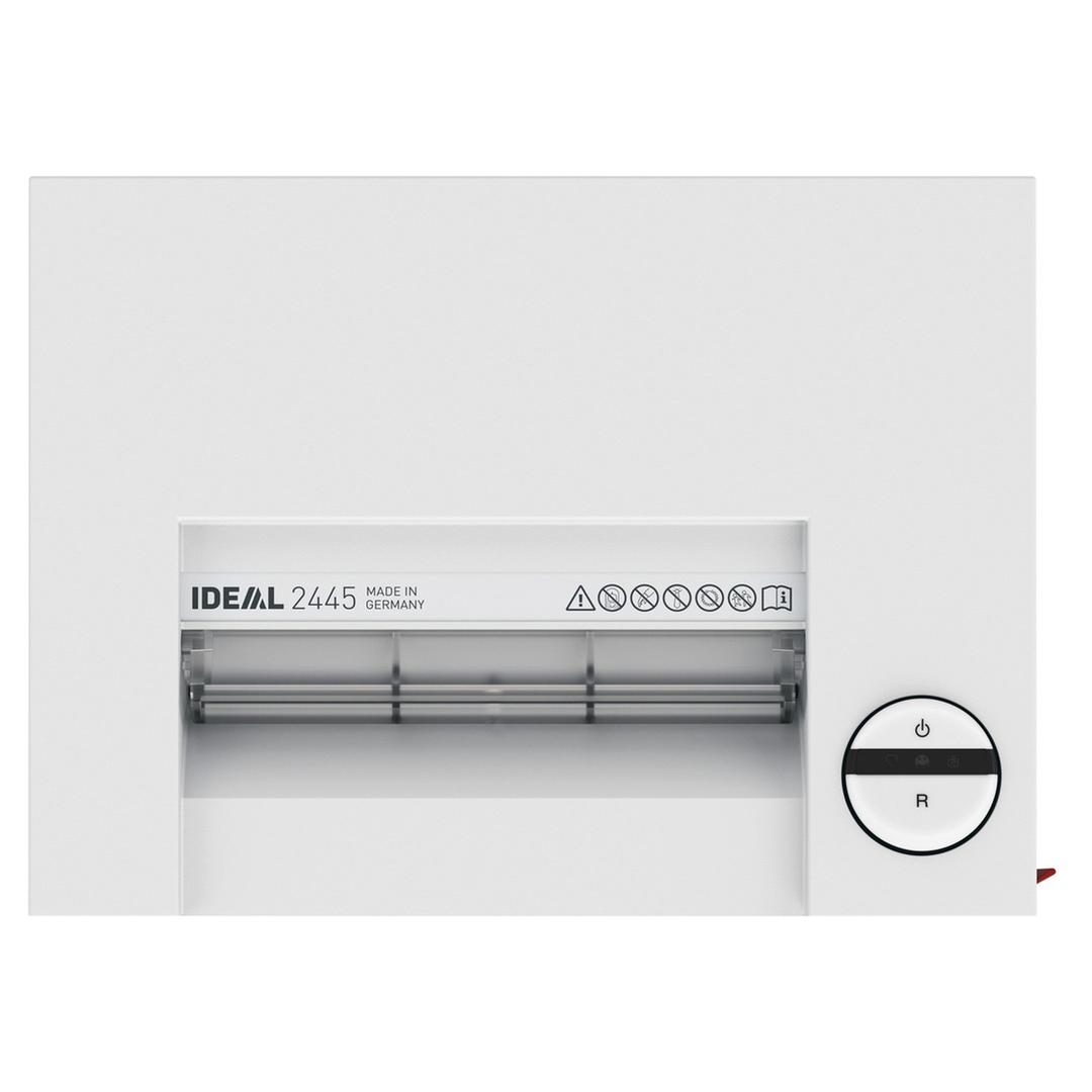 Destructeur de documents confidentiels P4 Coupe croisée 2445 C/C 4 x 40 mm IDEAL — Vue de dessus
