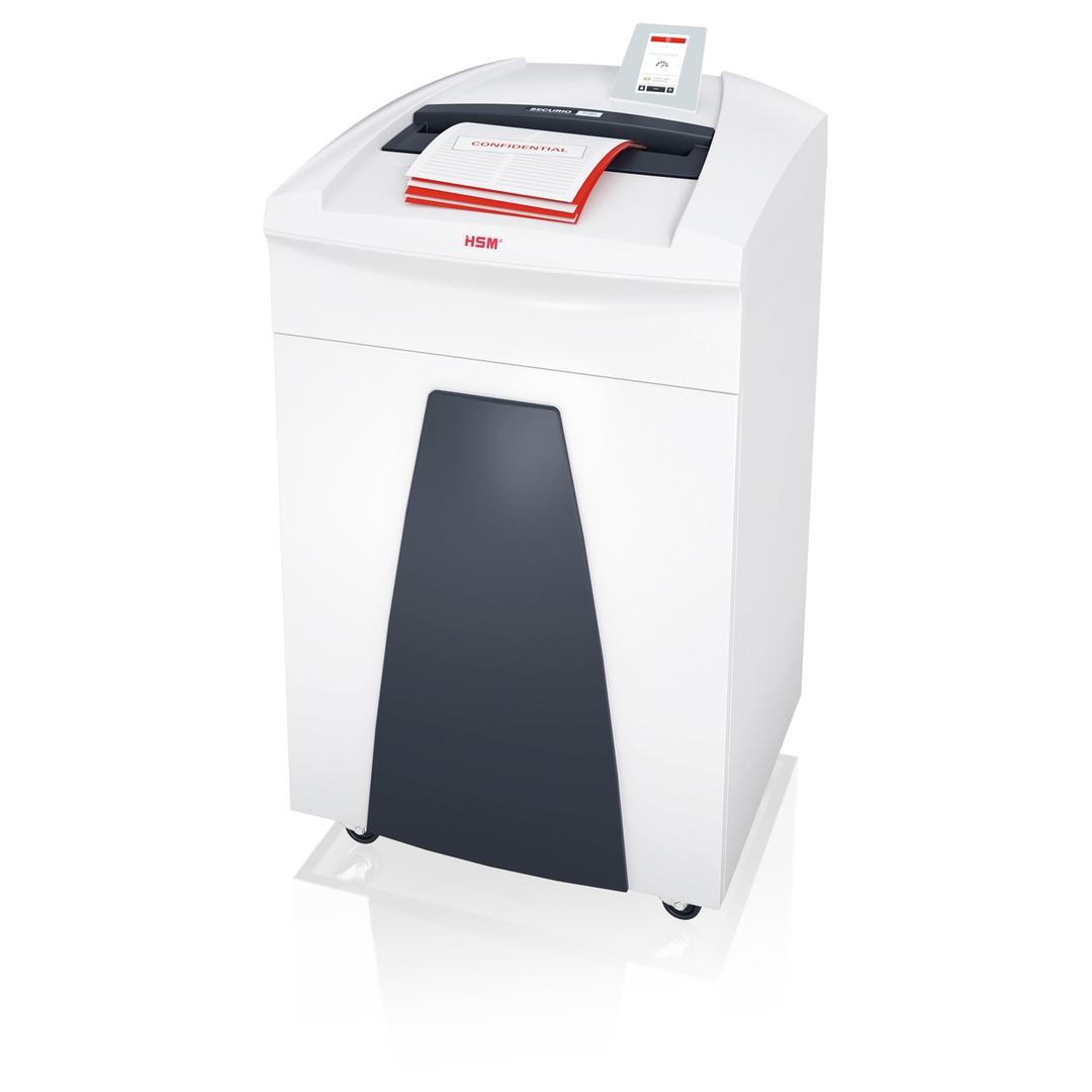 Destructeur de documents confidentiels P4 Coupe croisée Forte capacité Huileur automatique P36i Securio 4,5 x 30 mm Bloc de coupe CD (4 X 7 mm) HSM — Insertion papier