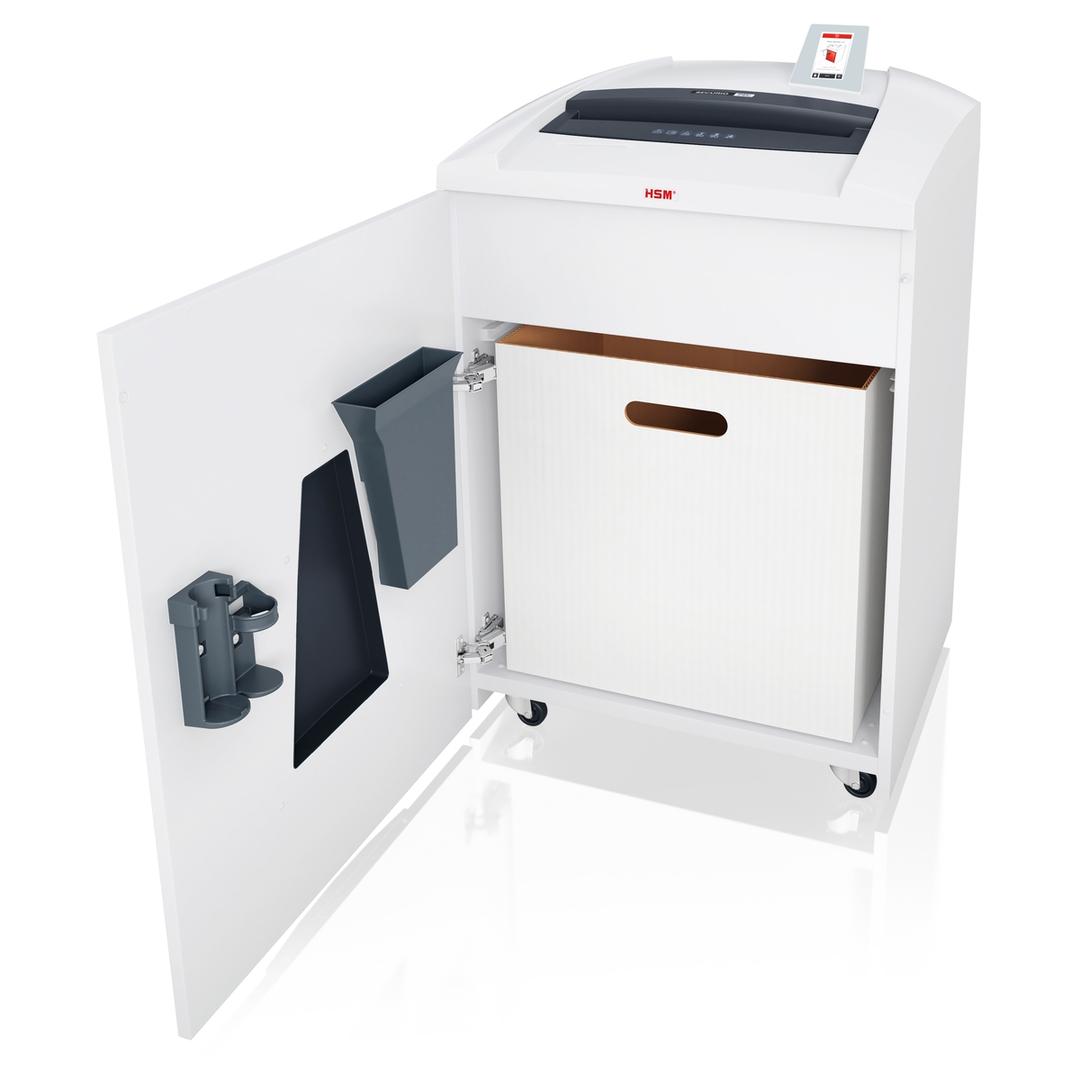 Destructeur de documents confidentiels P4 Coupe croisée Forte capacité Huileur automatique P44i Securio 3,9 x 40 mm Bloc de coupe CD (4 X 7 mm) HSM — Collecteur cd séparé