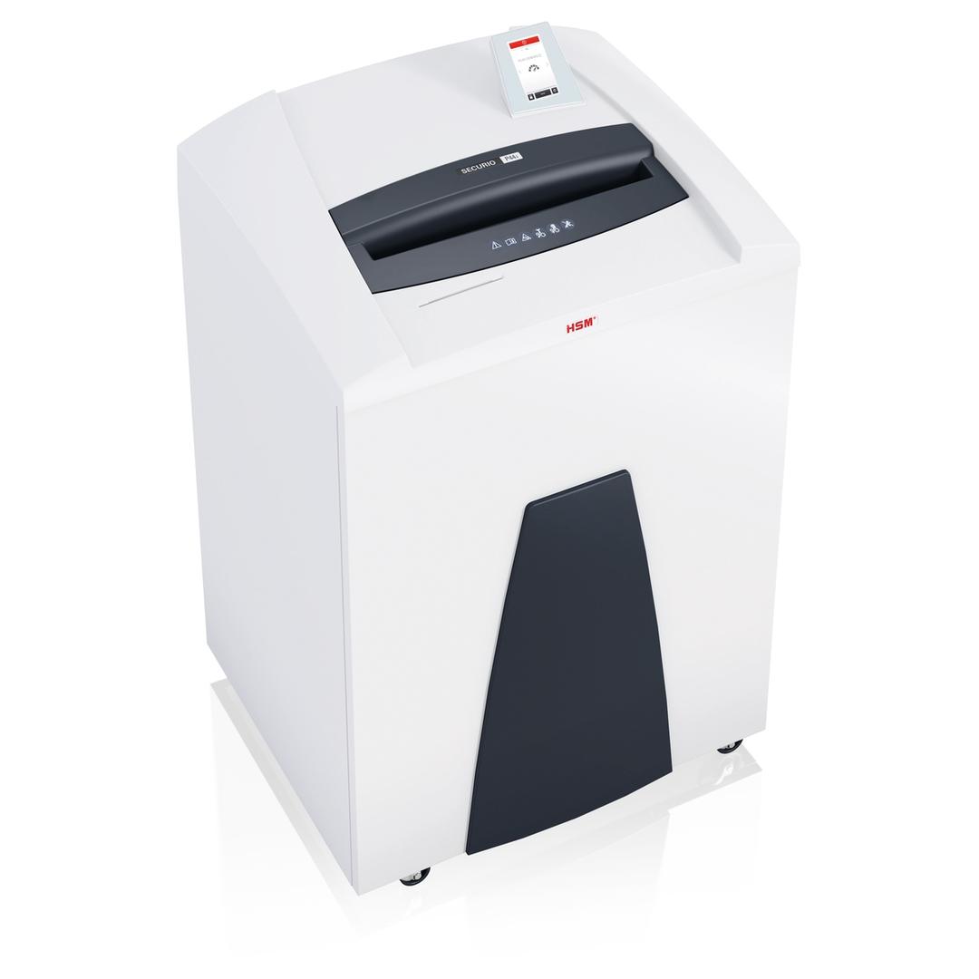 Destructeur de documents confidentiels P4 Coupe croisée Forte capacité Huileur automatique P44i Securio 3,9 x 40 mm Bloc de coupe CD (4 X 7 mm) HSM — Vue de droite