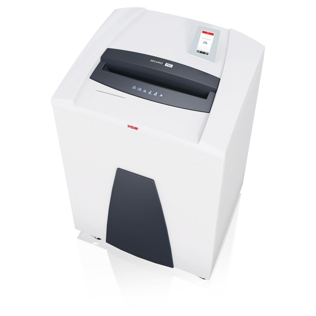 Destructeur de documents secrets P6 Coupe micro-particules Forte capacité Huileur automatique P44i Securio 0.78 x 11 mm Bloc de coupe CD (2 X 2 mm) OMDD HSM — Vue de dessus