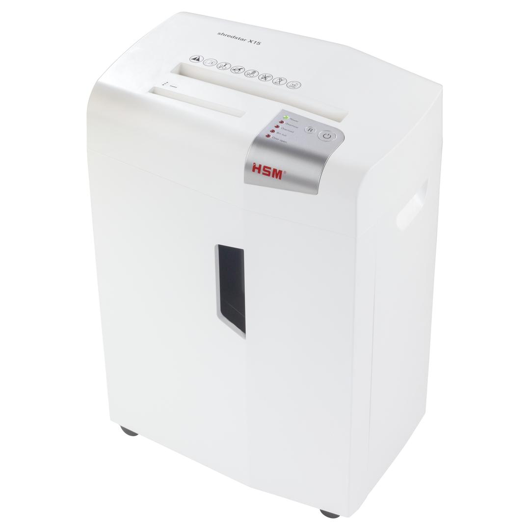 Destructeur de documents confidentiels P4 Coupe croisée X15 Shredstar 4 x 37 mm HSM — Base