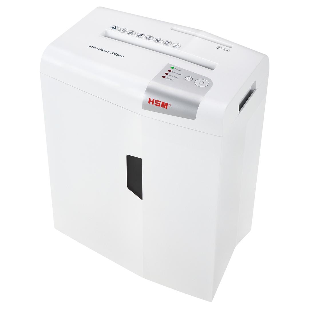 Destructeur de documents très confidentiels P5 Coupe croisée X6pro Shredstar 2 x 15 mm HSM — Base