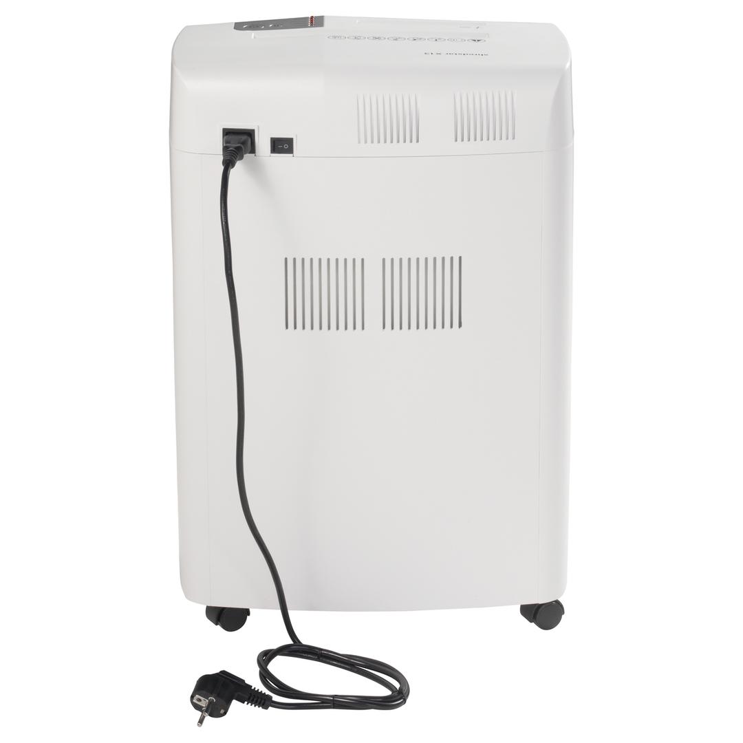 Destructeur de documents confidentiels P4 Coupe croisée X13 Shredstar 4 x 37 mm HSM — Vue de derrière