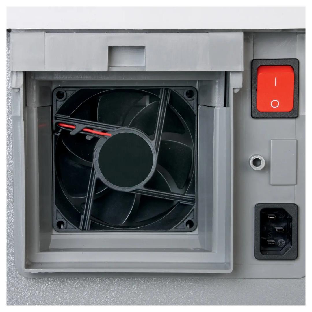 Destructeur de documents très confidentiels P5 Coupe croisée Professional 506air 2 x 15 mm équipé d'un huileur automatique DAHLE — Détails ventilateur