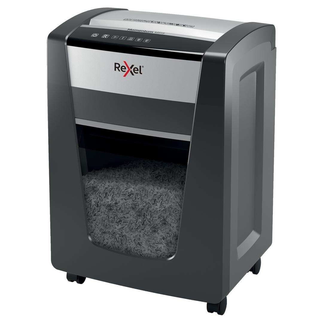 Destructeur de documents très confidentiels P5 Coupe croisée Momentum M515 2 x 15 mm REXEL — Base