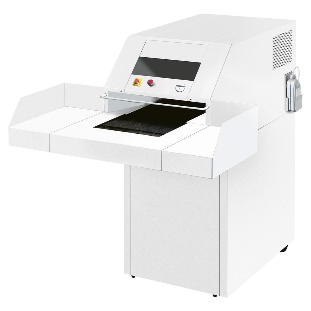 Destructeur de documents très confidentiels P5 Coupe croisée Forte capacité 4108 C/C 2 X 15 mm équipé d'un huileur automatique IDEAL — Base