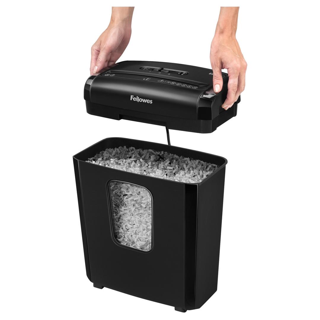Destructeur de documents confidentiels P4 Coupe croisée Powershred 6M 4 x 12 mm FELLOWES — Bloc de coupe amovible