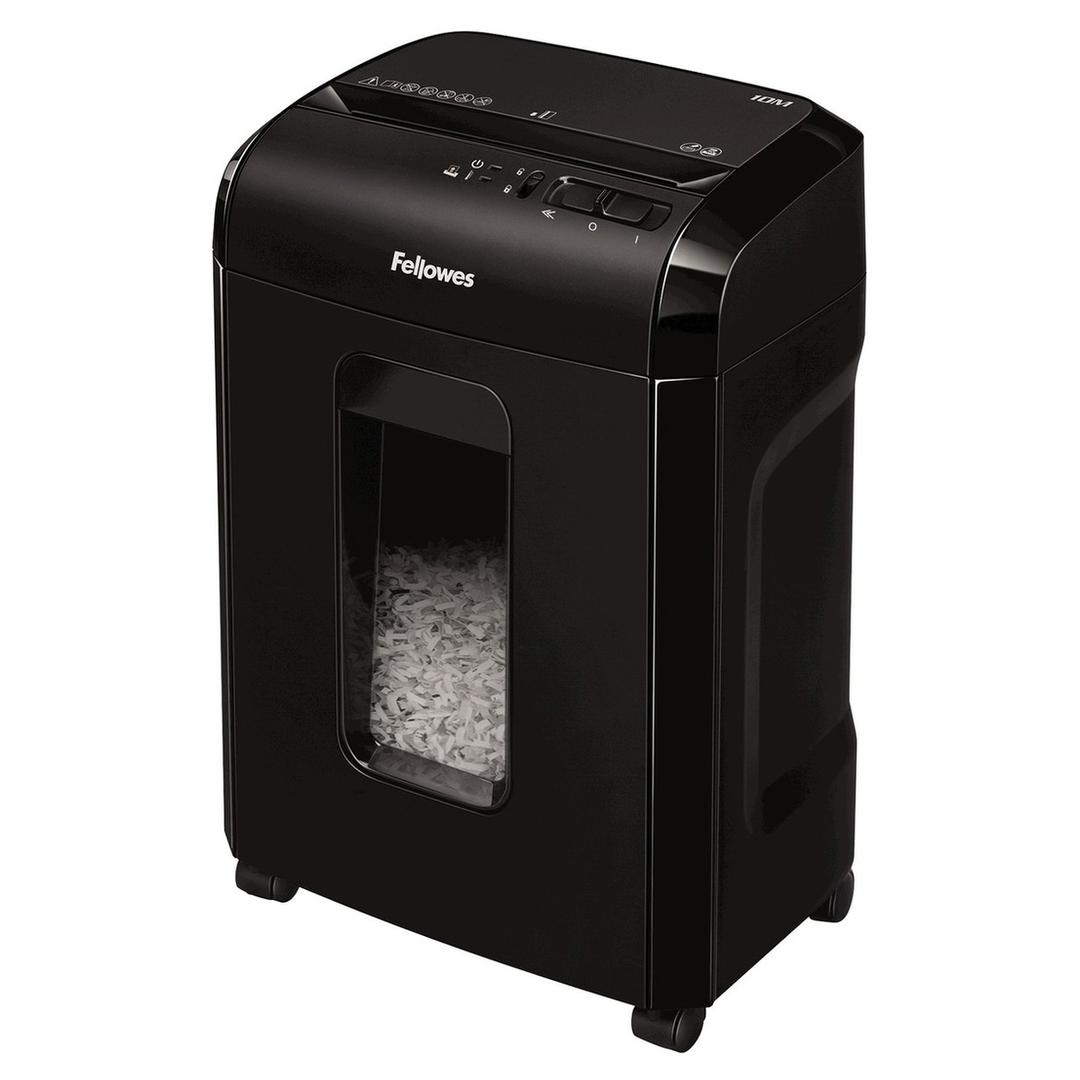 Destructeur de documents très confidentiels P5 Coupe croisée Powershred 10M 2 x 12 mm FELLOWES — Base