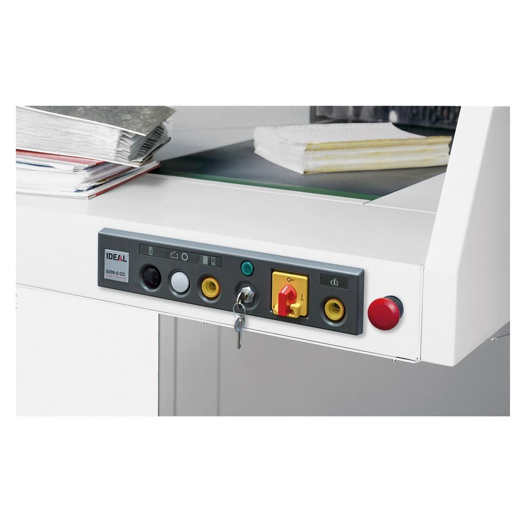 Destructeur de documents P2 Coupe droite Forte capacité 5009 C/C 8 X 40-80 mm IDEAL — Details