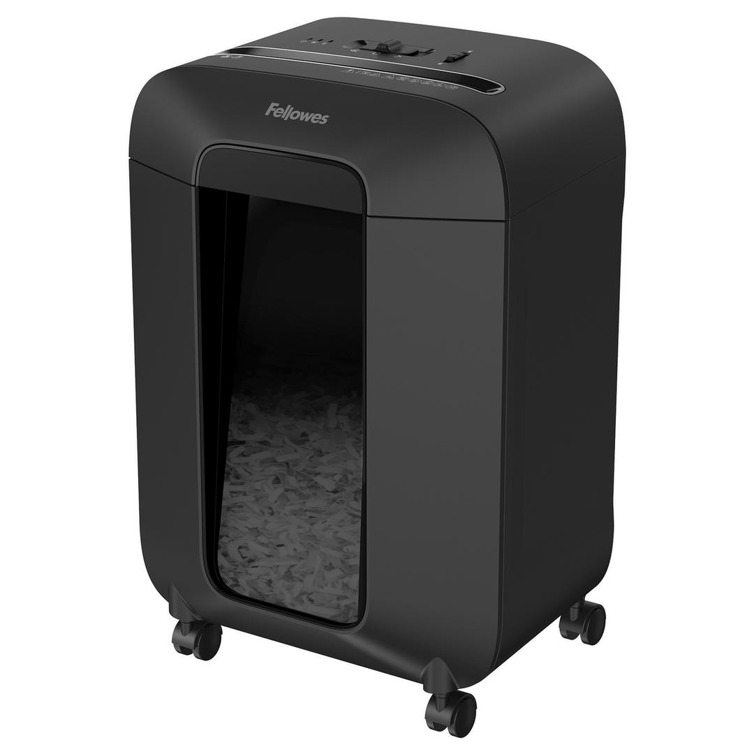 Destructeur de documents confidentiels P4 Coupe croisée Powershred LX85 4 x 40 mm FELLOWES — Base