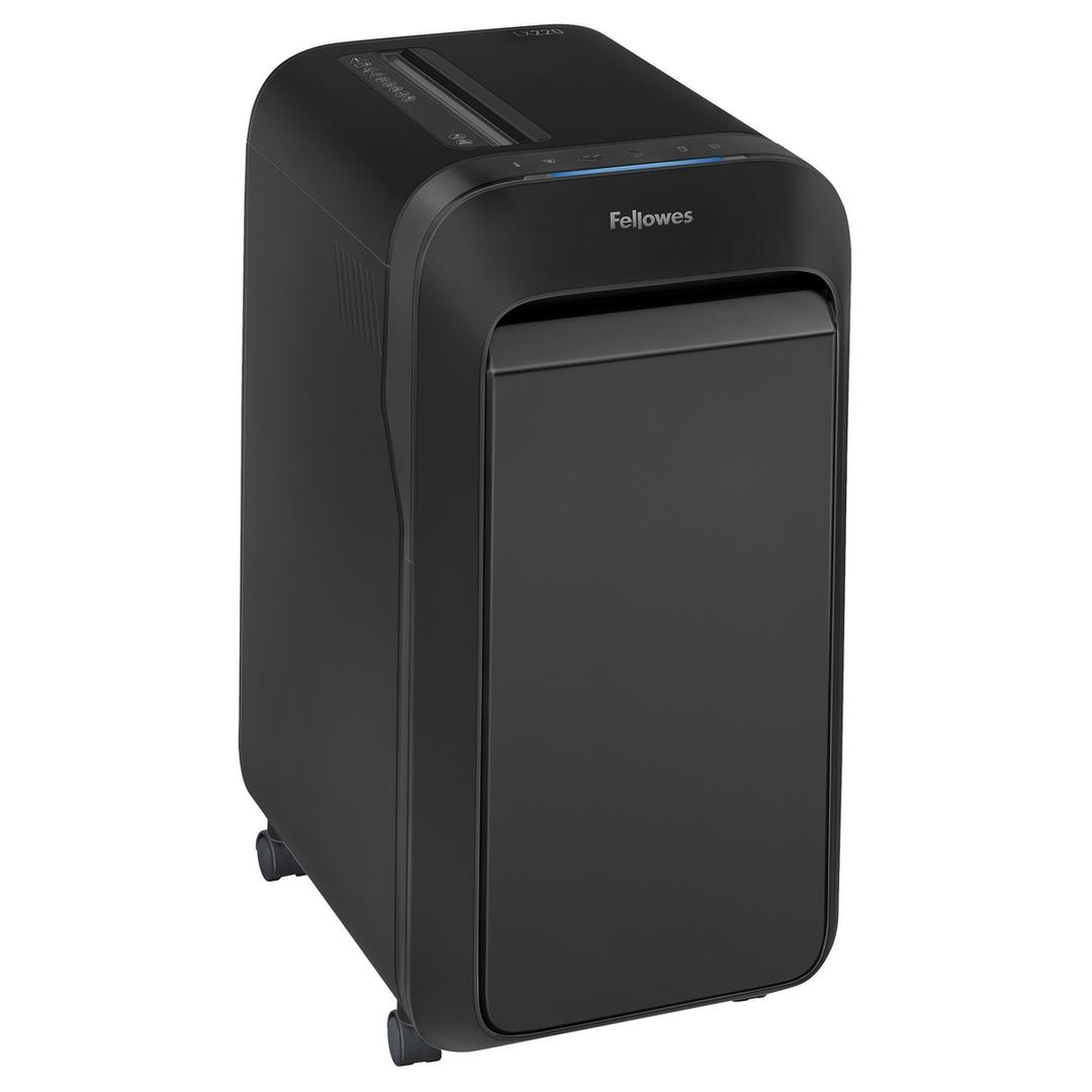 Destructeur de documents confidentiels P4 Coupe croisée Powershred LX220 Mini-Cut 4 x 12 mm FELLOWES — Vue de droite