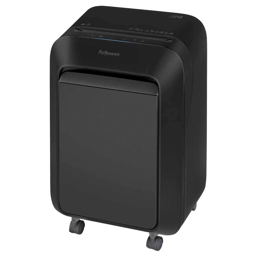 Destructeur de documents confidentiels P4 Coupe croisée Powershred LX210 Mini-Cut 4 x 12 mm FELLOWES — Base