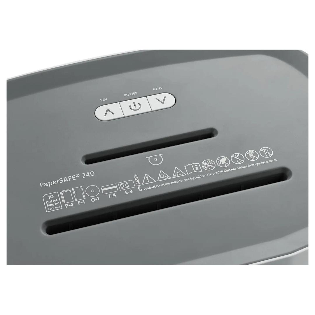 Destructeur de documents confidentiels P4 Coupe croisée Papersafe PS240 4 x 12 mm DAHLE — Détails boutons