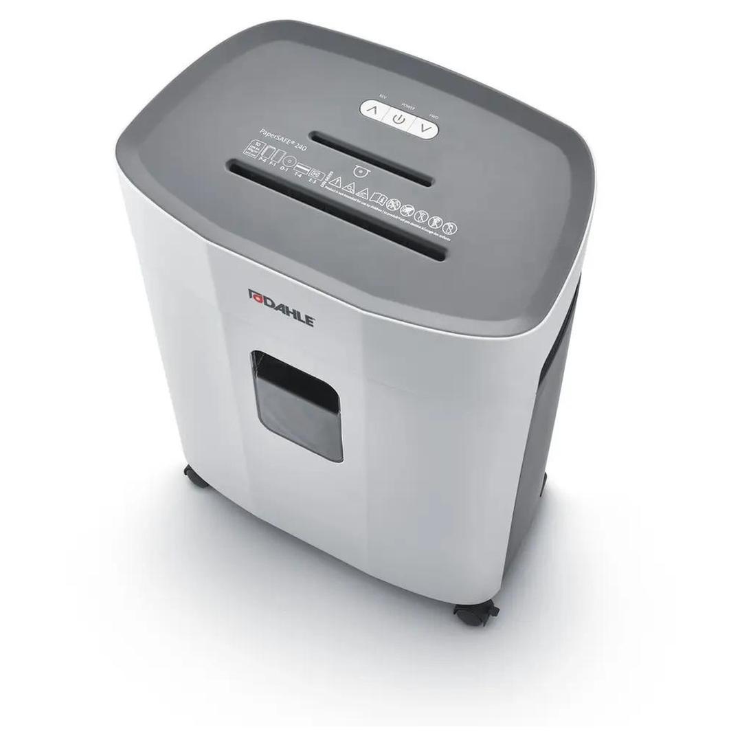 Destructeur de documents confidentiels P4 Coupe croisée Papersafe PS240 4 x 12 mm DAHLE — Vue de dessus