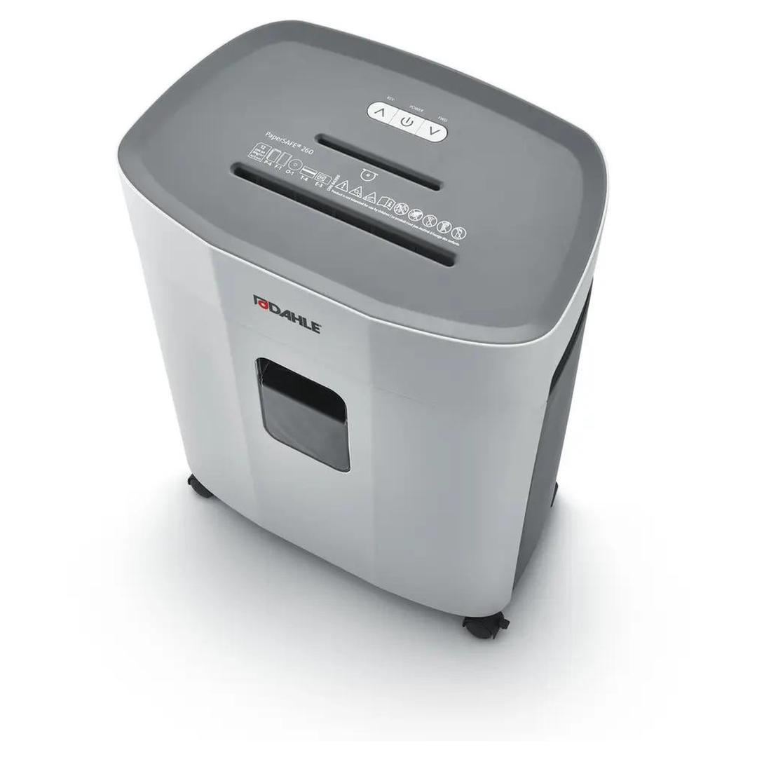 Destructeur de documents confidentiels P4 Coupe croisée Papersafe PS260 4 x 12 mm DAHLE — Vue de dessus