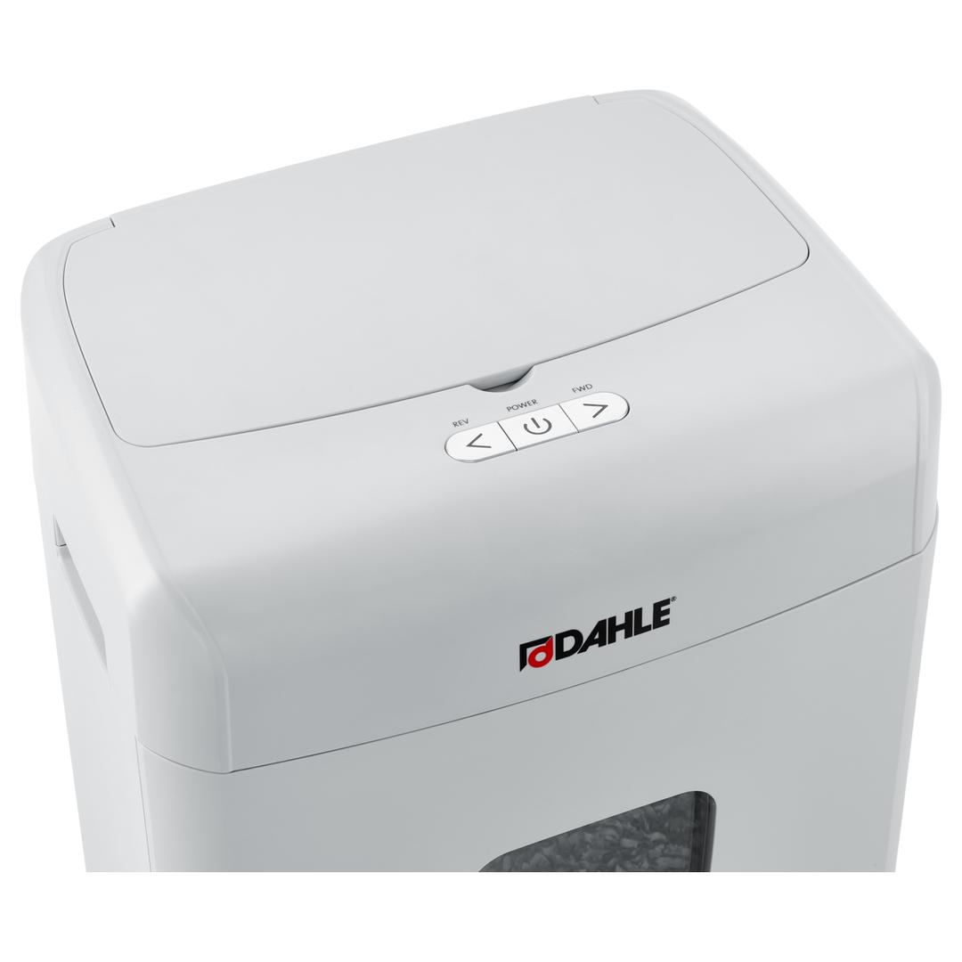 Destructeur de documents confidentiels P4 Coupe croisée Insertion papier automatique ShredMATIC 90 P4 4 x 12 mm avec insertion papier automatique DAHLE — Vue de détails