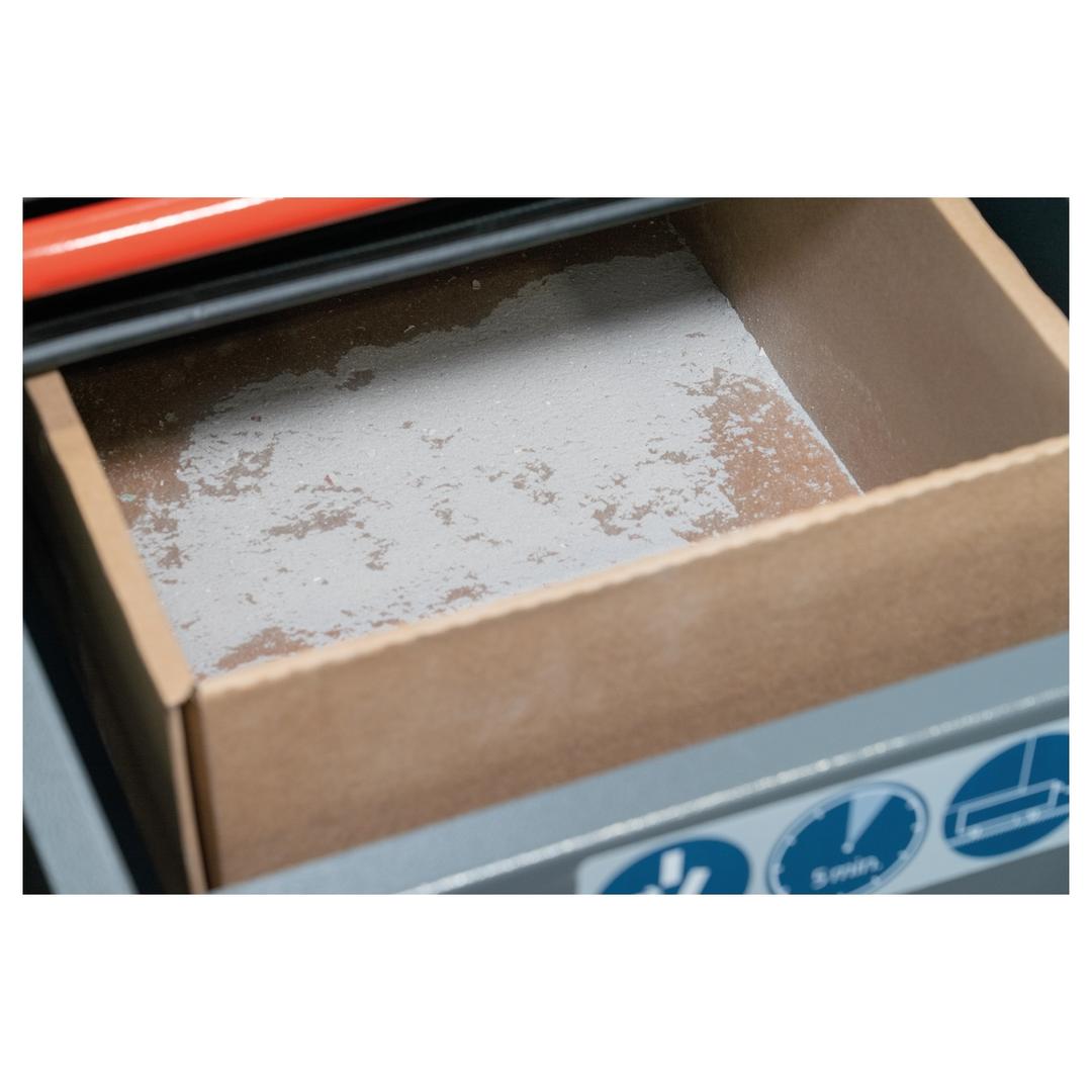 Dépoussiéreur DE 4-100 HSM — Zoom carton-collecteur-plein