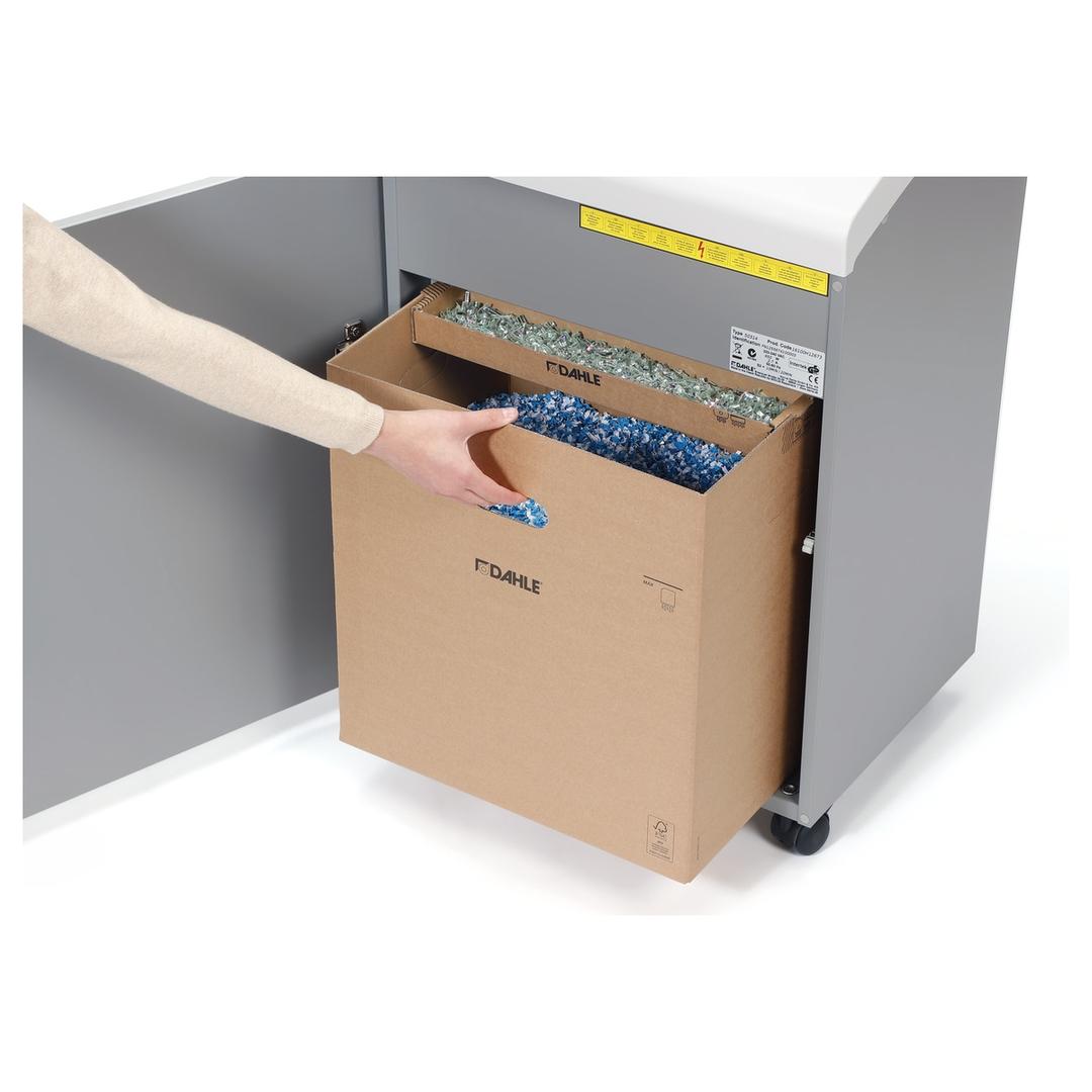 Carton collecteur réutilisable (n°20763-16512) DAHLE — Bac plein