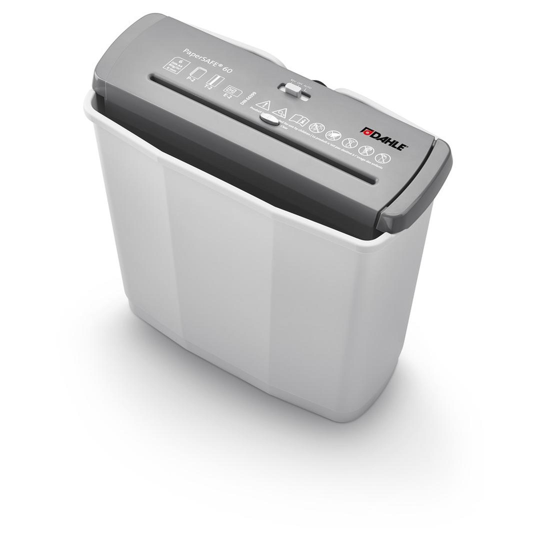 Destructeur de documents P2 Coupe droite PaperSAFE 60 6 mm DAHLE — Vue de dessus