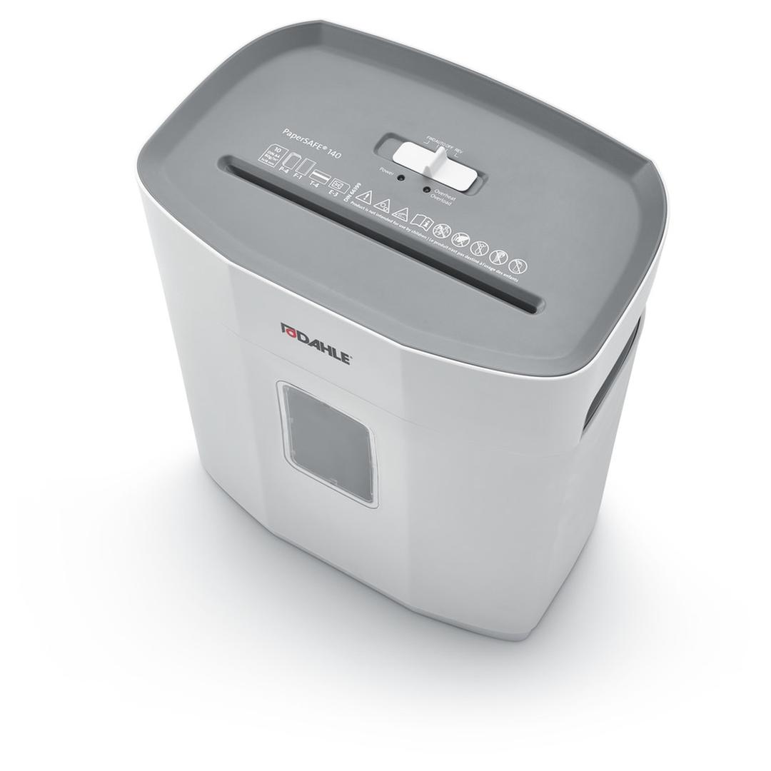 Destructeur de documents confidentiels P4 Coupe croisée PaperSAFE 140  5 x 18 mm DAHLE — Vue de dessus