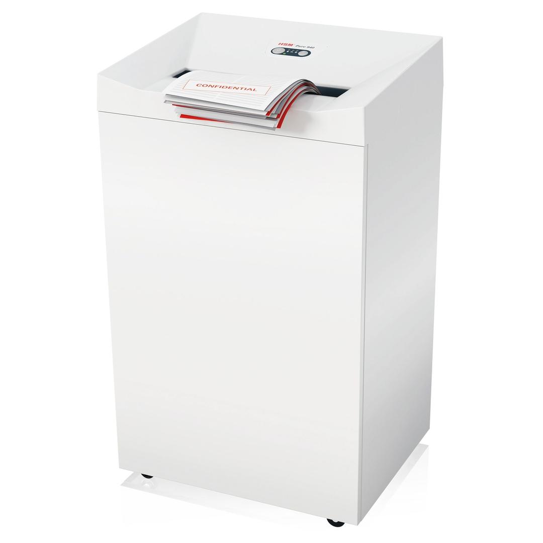 Destructeur de documents très confidentiels P5 Coupe croisée 940 Pure 1,9 x 15 mm HSM — Insertion papier